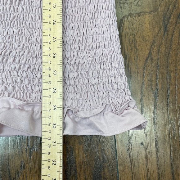 Superdown Dress XL Purple Natalia Smocked Bodice Mini Revolve Women's NWT - Picture 12 of 14